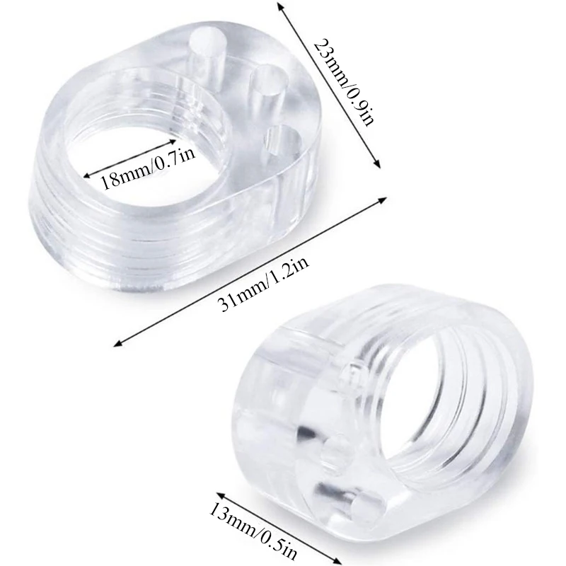 

5Pcs Door Stop Transparent Pvc Door Handle Buffer Baby Safety Children Protection Shockproof Pad Furniture Door Protective