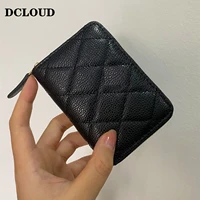 smart wallet women caviar leather card passport cover zip wallets slim travel wallet purse men boys wallet designer bags luxury