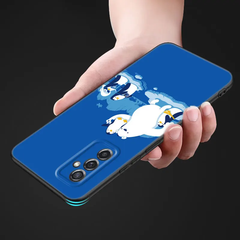 Милый милый чехол в виде пингвина для Samsung Galaxy M11 M12 M21 M51 M52 M32 5G M30 M31 S Note 10 Lite 20 Ultra J2 J6