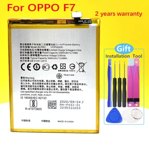 new 3000mah battery for oppo f7 mobile phone in stock free global shipping