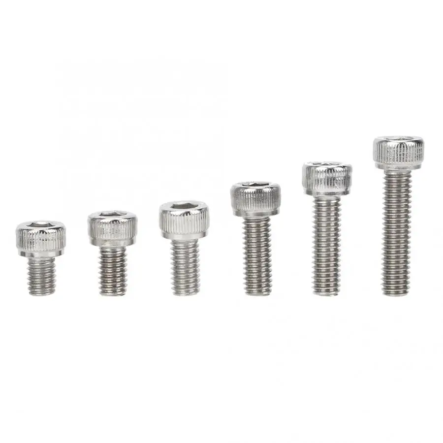 60 шт M6 колпачок шестигранный набор винтов из нержавеющей стали для