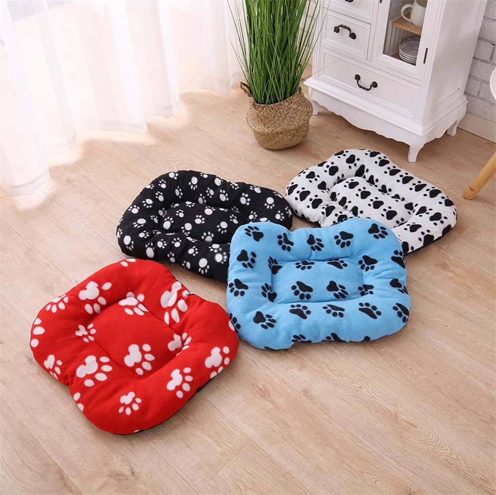 Квадратная кровать для питомца котенок толстый коврик сна зимний мягкий теплый