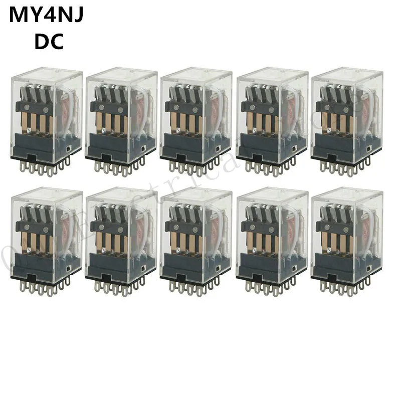 10 шт. MY4NJ HH54P реле катушки общего DPDT микро мини электромагнитное переключатель