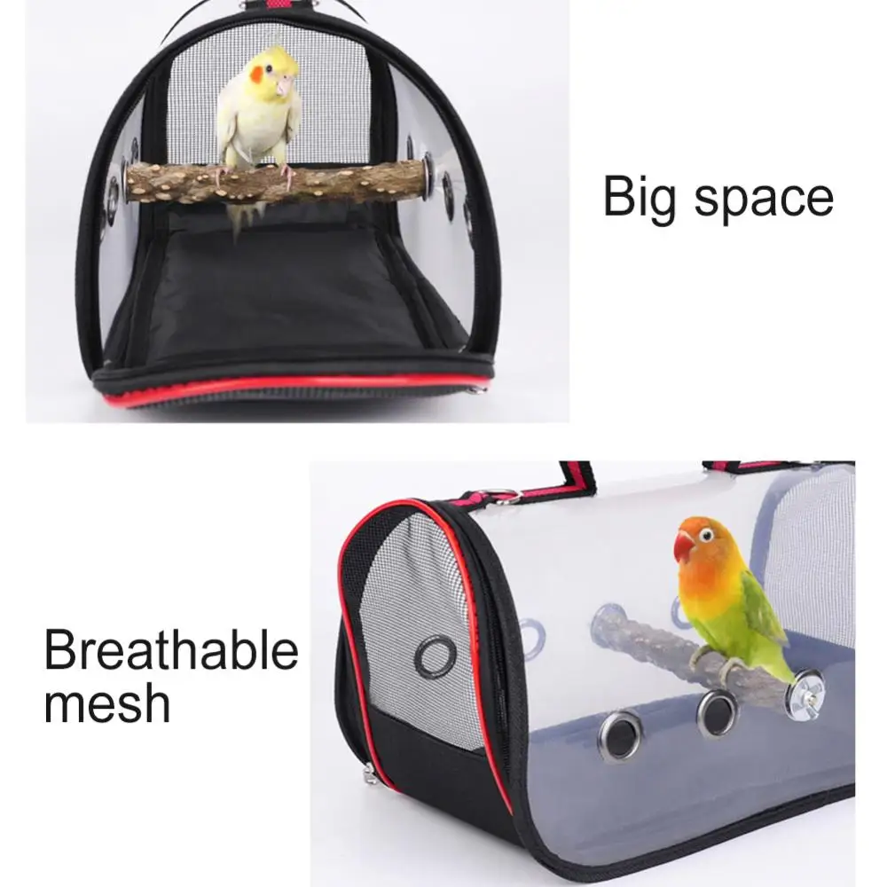 Прозрачная дышащая переноска для попугаев дорожная сумка клетка Сумка с