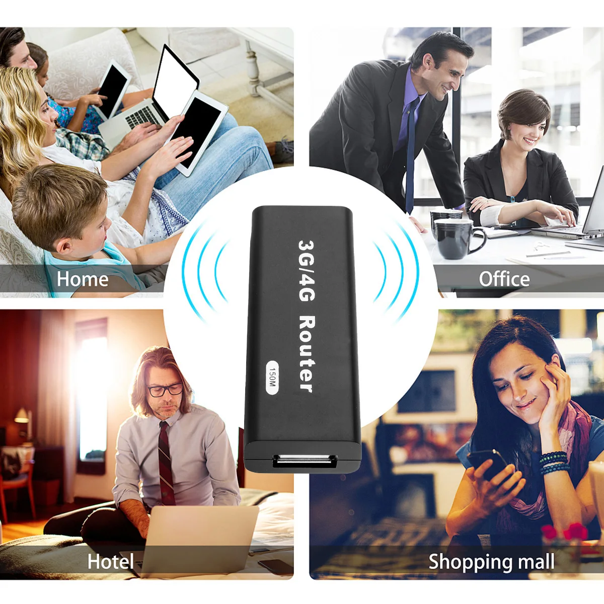 Мини-роутер SOONHUA 3G Wi-Fi RJ45 Беспроводные USB-роутеры портативный роутер 2412-2483 МГц с