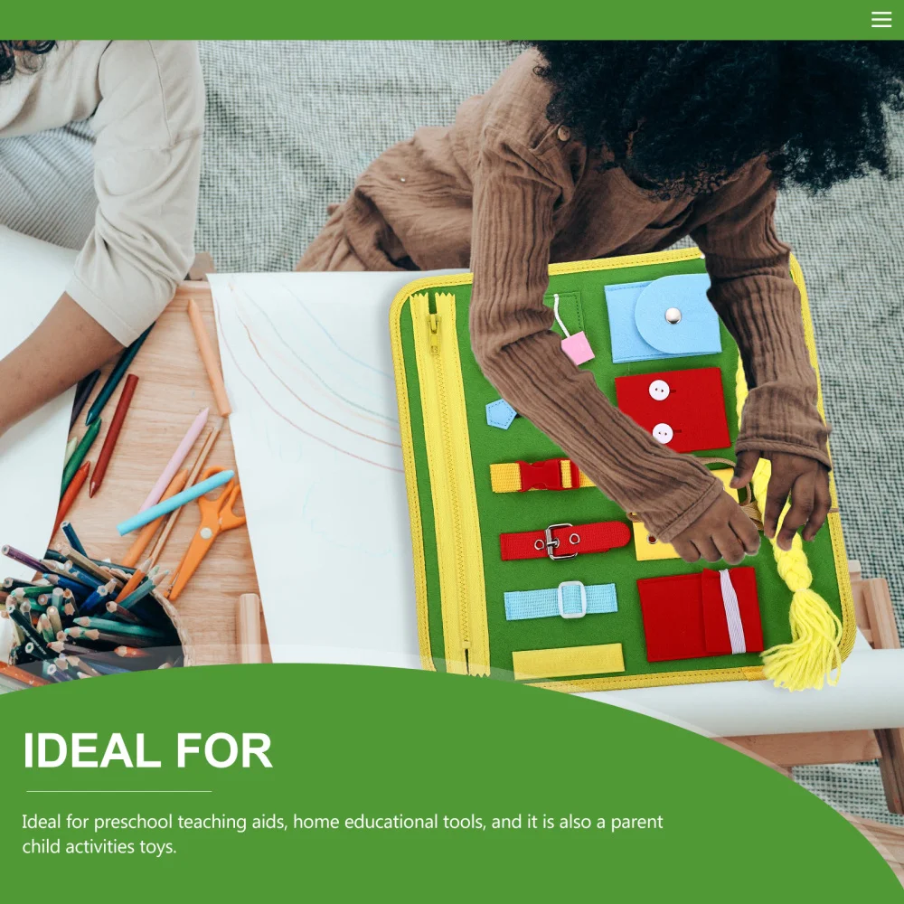 

1 set of Dressing Learning Board Infant Education Kindergarten Teaching Aids