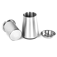powder sieve stainless steel coffee cocoa flour dustproof flour filter cup coffee grinder accessory necessity diy tool