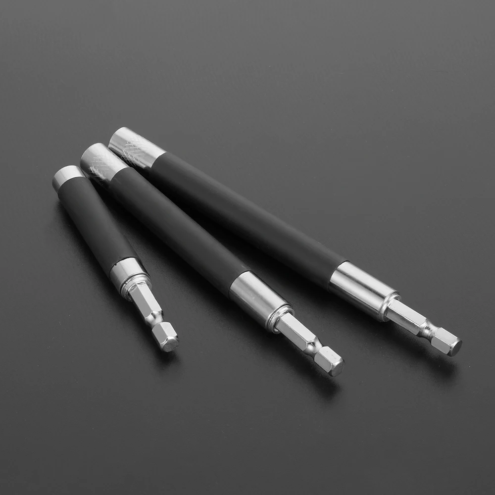 80/120/140mm Magnetic Quick Release Screwdriver Bit Holder Conversion Telescopic Electric Drill Extension 1/4" Hex Shank for Rep