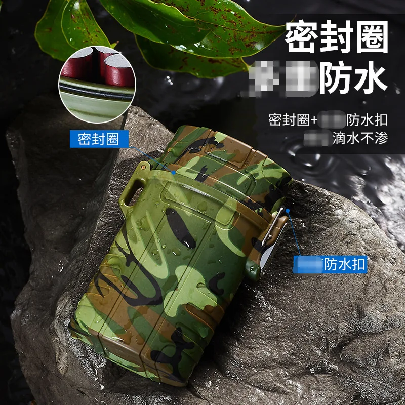 Портативный чехол для сигарет 20 шт. USB перезаряжаемая зажигалка уличная