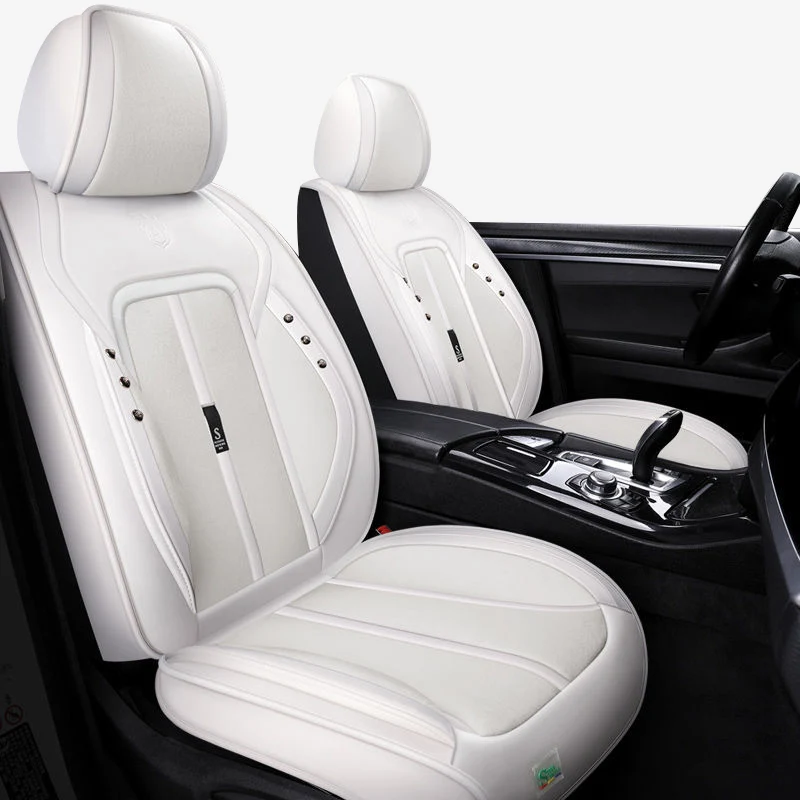 Кожаные чехлы для автомобильных сидений nissan qashqai j11 2019 juke navara first p12 classic note terrano 2 x