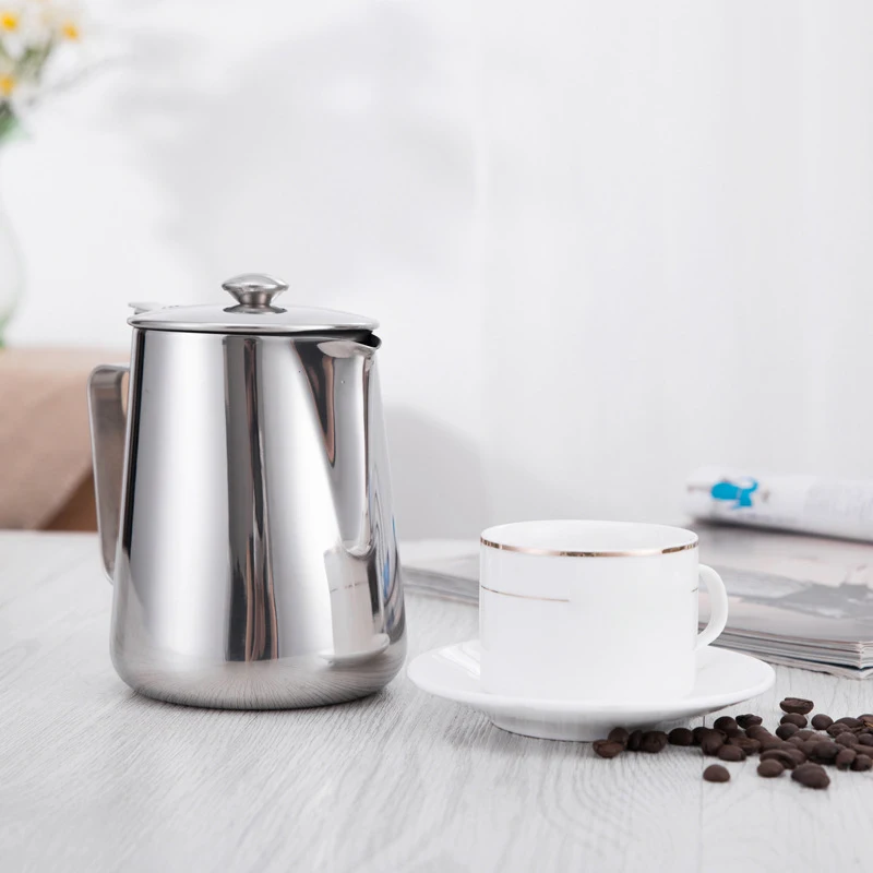 Кувшин для взбивания молока из нержавеющей стали 304 контейнер пены кофе чашка