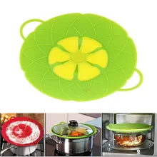 26CM  Kitchen Silicone Pot Anti Overflow Lid Spill Stopper Pan Boil Over Safeguard Cover Caps Against Iron Cooking Tools