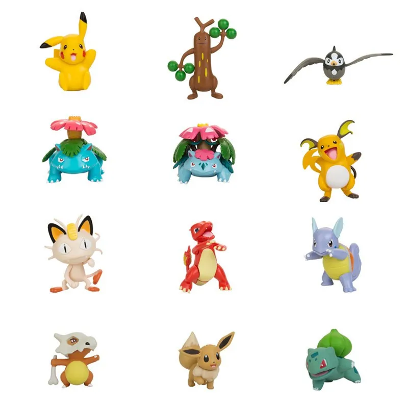 Экшн фигурки TOMY Pokémon Pokemon из ПВХ персонаж Маленький Огненный Дракон монстр Пикачу