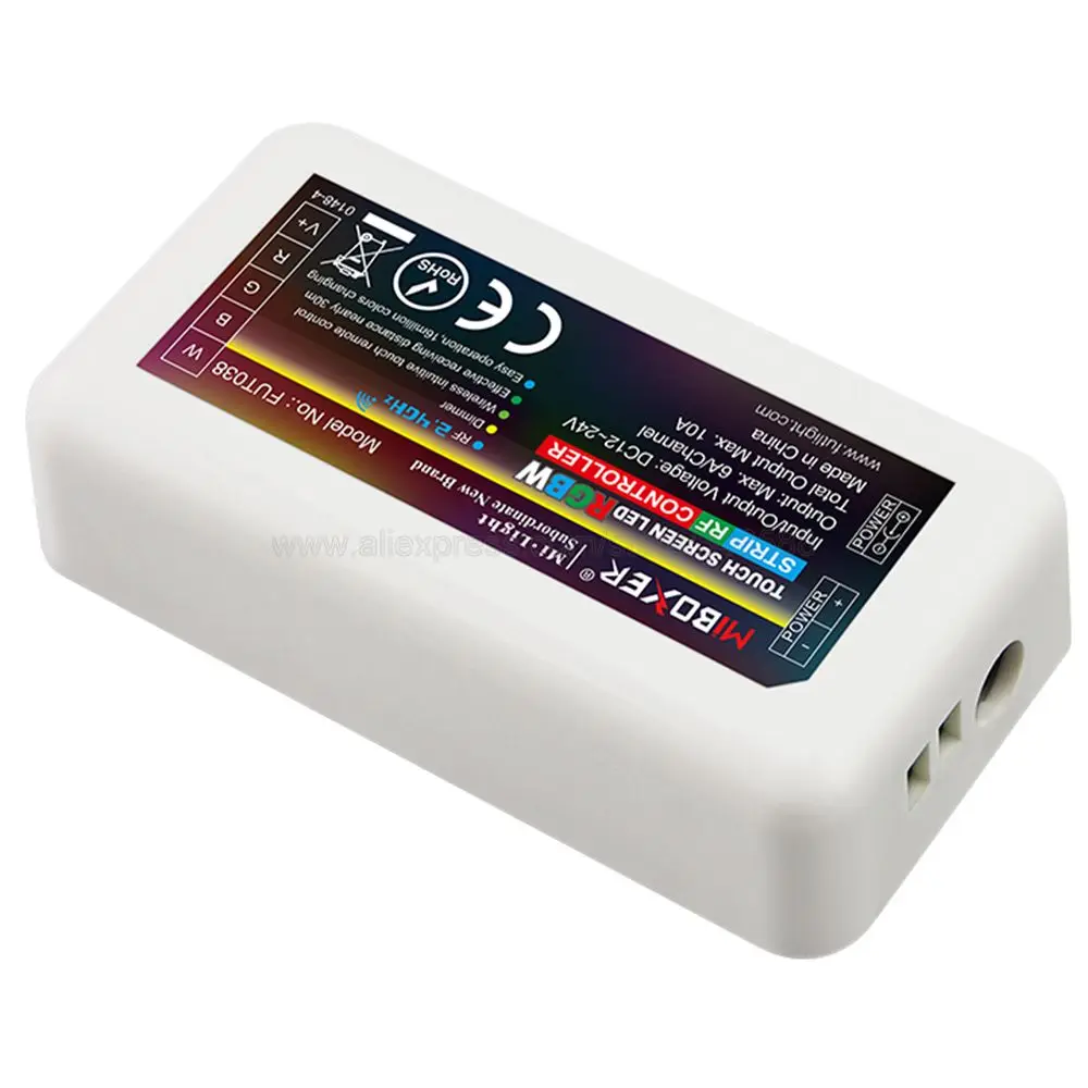 Светодиодная лента FUT038 MiBoxer RGBW беспроводная с поддержкой 2 4G RF 4 зоны Wi-Fi