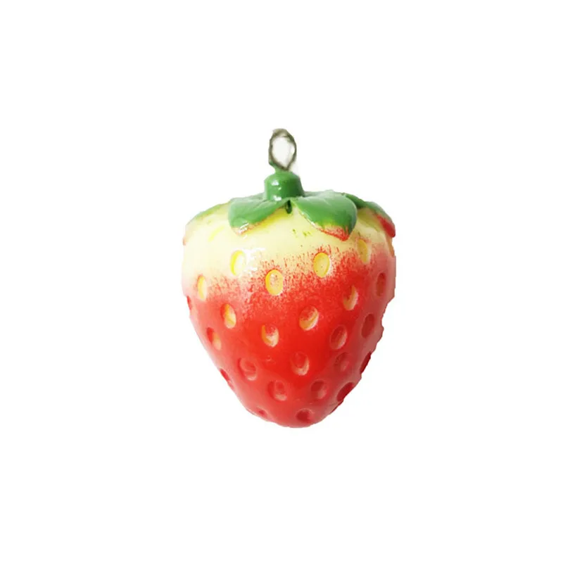 

5Pcs DIY Resin Keychain Necklace Accessory Decoration Simulation Food Fruit Keychain Backpack Pendant Accessories Couple Gift289