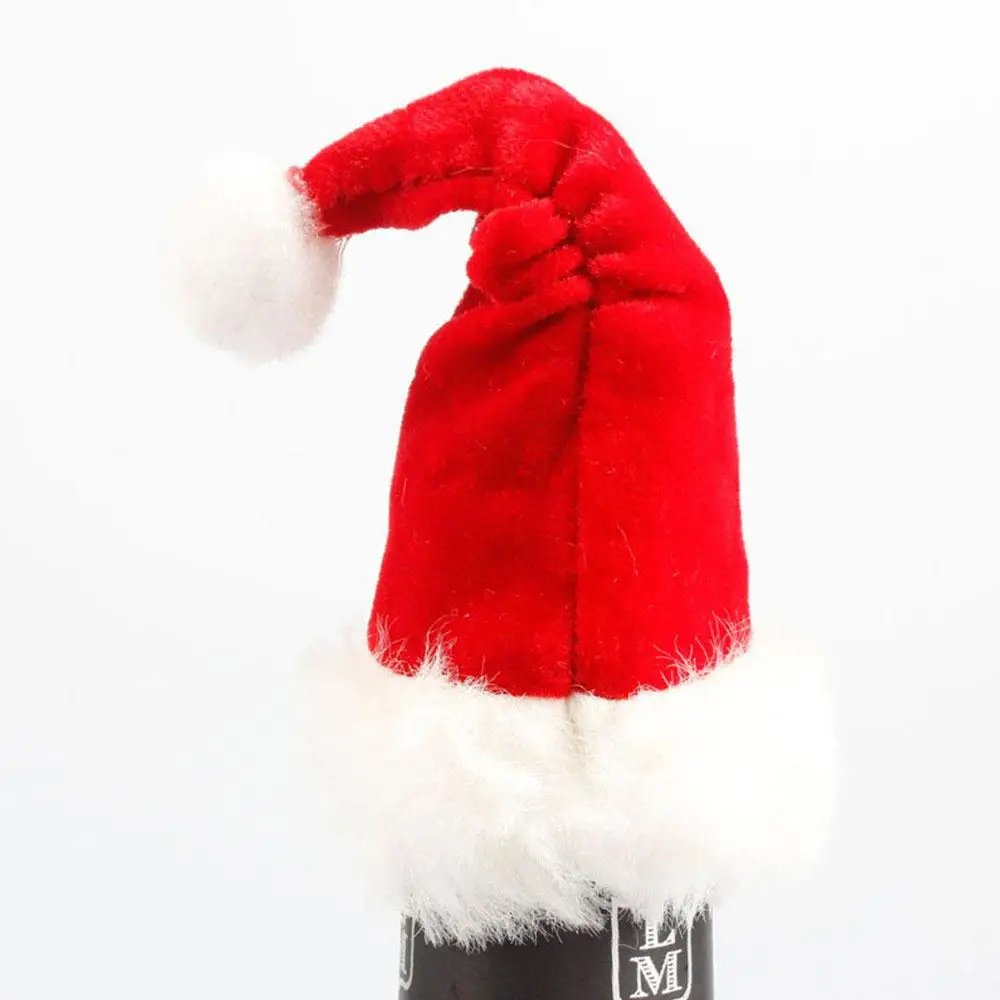 Рождественский Декор с шляпой костюм для красного вина сумка винной бутылки