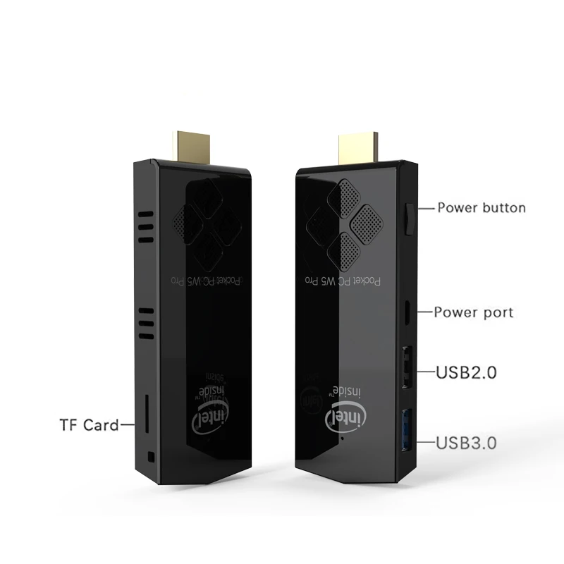 T5 мини ПК Windows 10 лицензированный процессор Intel Atom X5 Z8350 2 ГБ DDR3 32 Гб 64 HDMI VGA двойной wifi