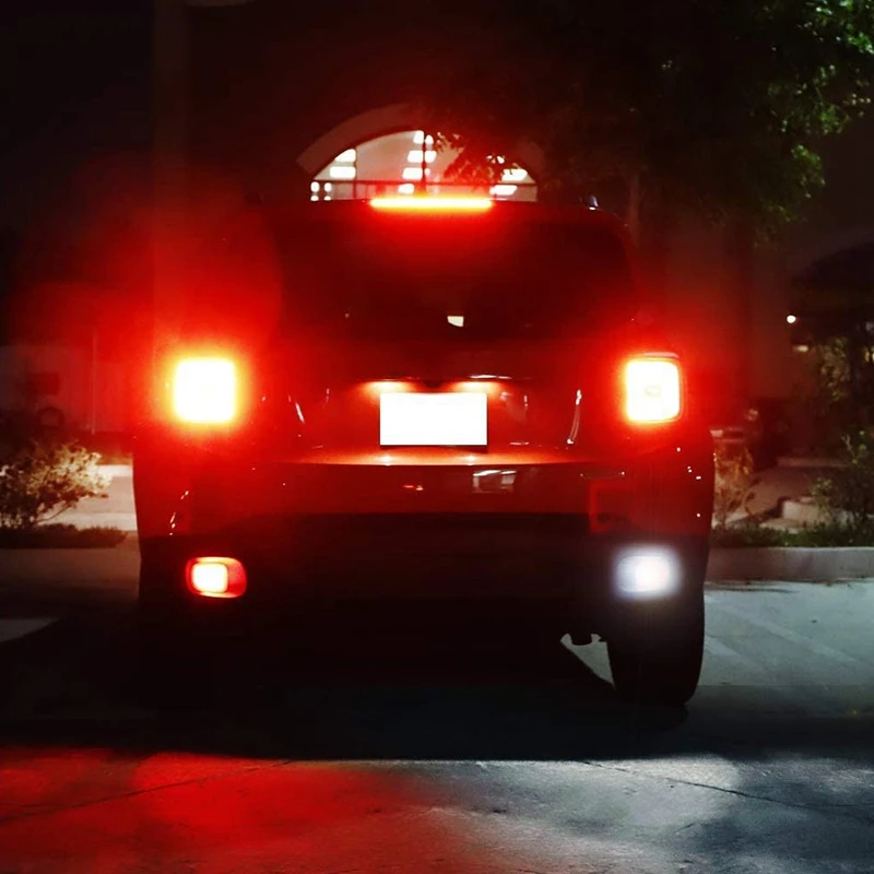 

Car Rear Left & Right Bumper Brake Light Reflector Set for Jeep Renegade 2015-2017 68255513AA 68255514AA 68255509AA