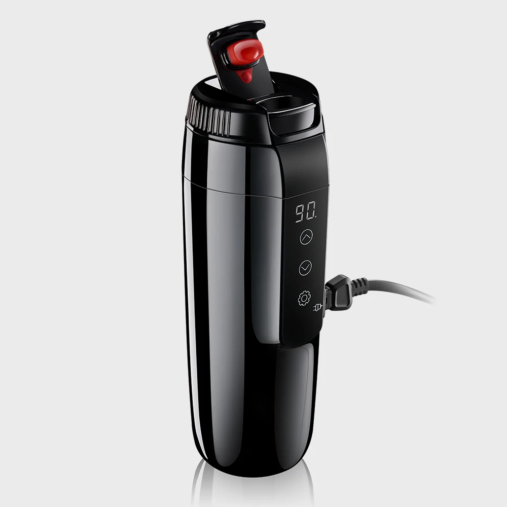 70W 12V Heated Travel Mug 350ML Portable Car Electric Kettle Water Heater Stainless Steel Electric Heating Coffee Cup car use