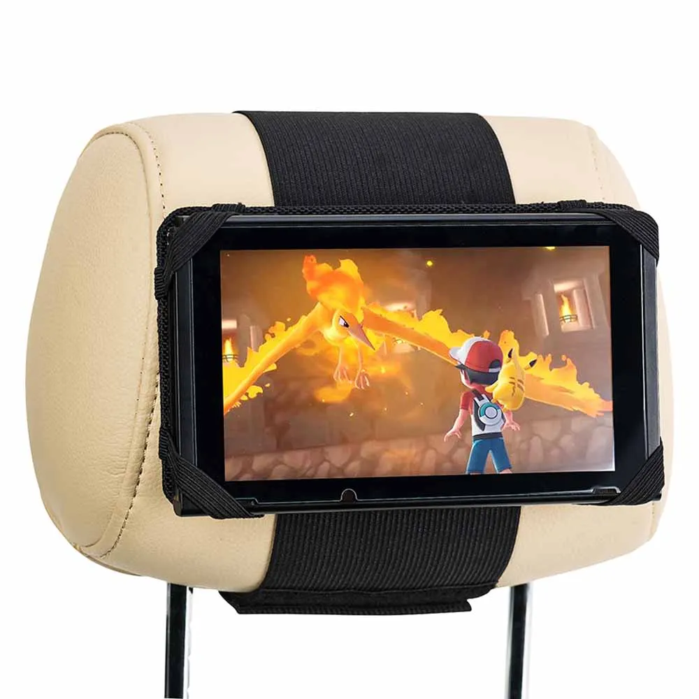 Автомобильный держатель для подголовника с жестким чехлом переноски Nintendo Switch