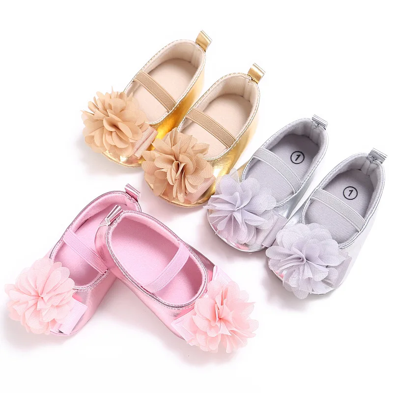 

Bow PU Leather Baby Princess Soft Bottom Children's Casual Shoes