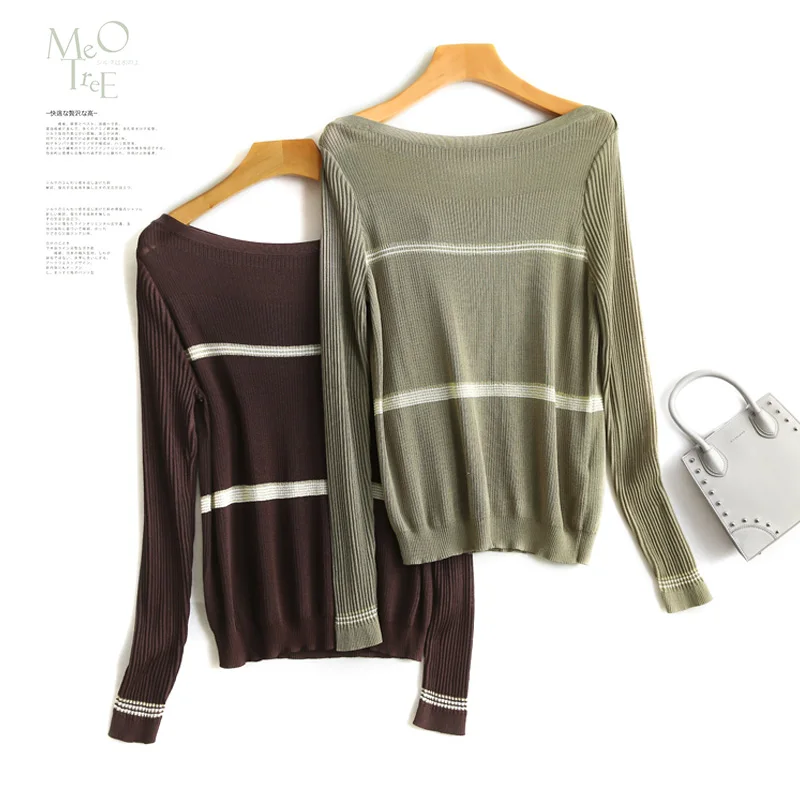 Серия Y: Корейская версия вязаного свитера с низким воротником свободная куртка