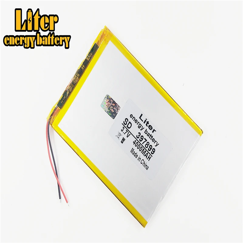 397899 408095 4080100 3.7v 4000mah (polymer Lithium Ion Battery) Li-ion Battery For Tablet Pc 7 Inch 8 9inch | Электроника