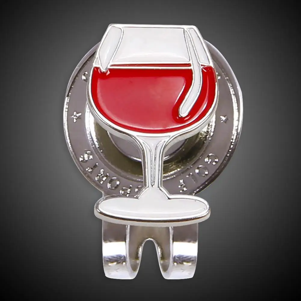 

Golf Magnetic Hat Clip Sturdy And Durable Wine Glass Attraction Accessories Shape Hat Golf Clip Golf Magnetic Super J1J7