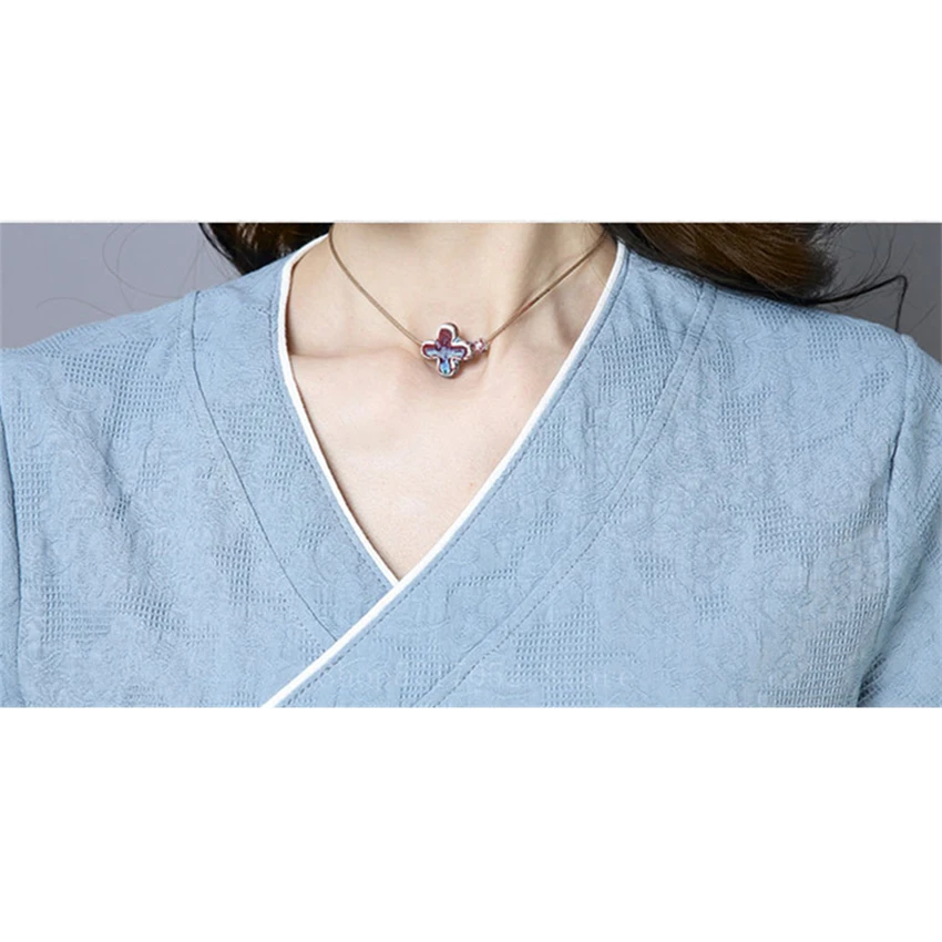 Женский Оригинальный китайский традиционный винтажный костюм Тан из хлопка и