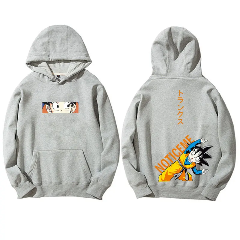 Harajuku Японская манга Sudadera Dragon Ball толстовки для мужчин и женщин любителей хип хоп Goten мужские шорты плюс бархат свободные пара толстовки