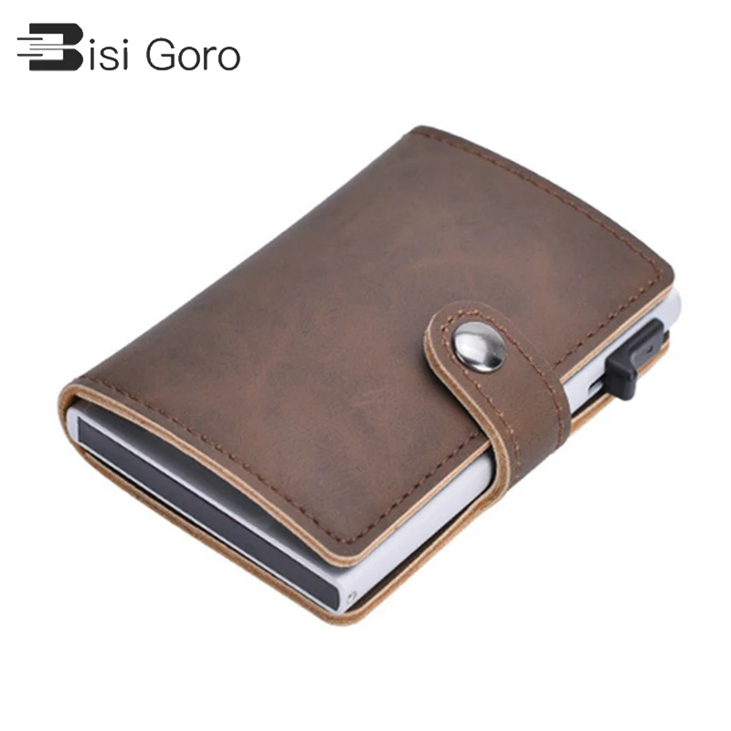 BISI GORO/2021 анти вор Для мужчин кредитной держатель для карт блокировки Rfid