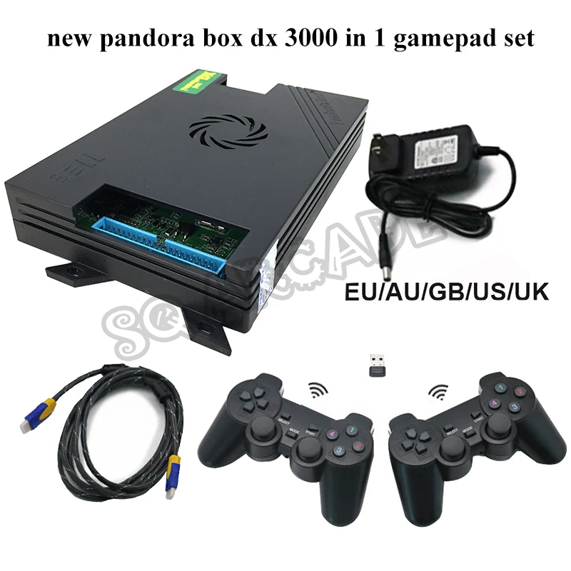 Аркадный проводной и беспроводной USB геймпад джойпад набор Pandora Box DX 3000 в 1 34 3D Игры