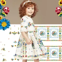 printed childrens clothing fabric early spring new jacquard bank childrens digital printing fabrics exquisite fashion fabric