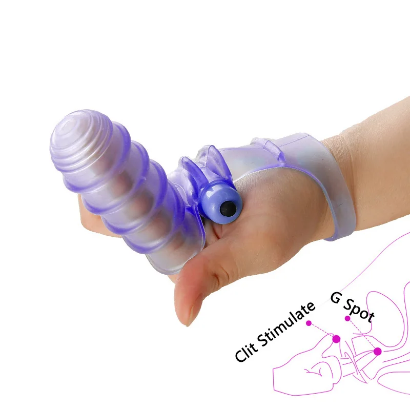 sex Finger Sleeve Vibrator G Spot Massage Clit Stimulate Flirting Sex Toys For Women Female Masturbator Adult Products | Красота и