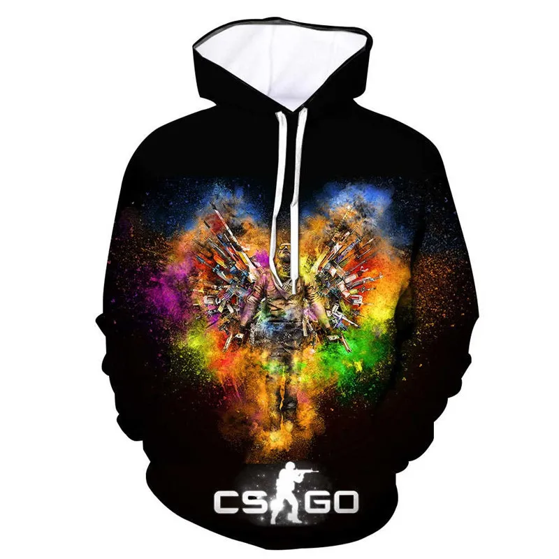 Крутая CS GO геймер Толстовка Counter Strike Global offency CSGO мужская толстовка с капюшоном