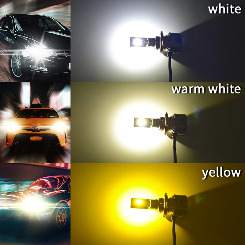 Новые фары Conpex 2 шт. набор 60W 6000LM 3S Led H1 H3 H4 H7 H8 H11 9005 9006 высокого луча автомобильные лампы Turbo аксессуары.