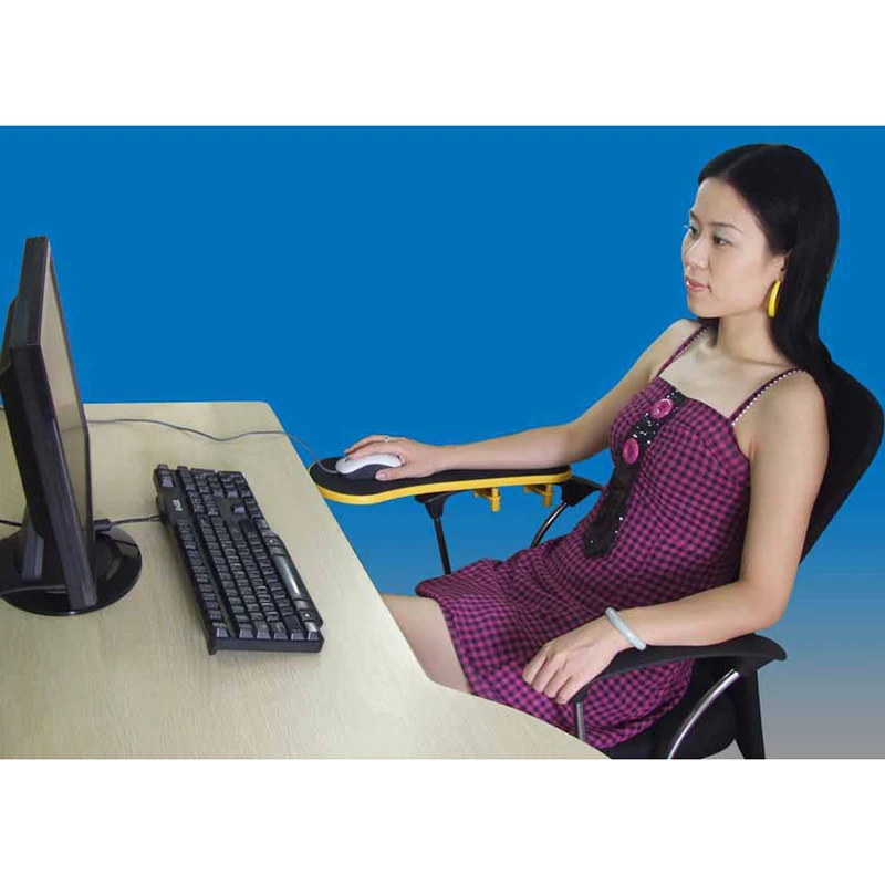 

Computer Mouse Pad can be Rotated 180 Degreearm Backet Computer Desk Hand Support Doard Wrist Guard Mouse Mouse Pads Mat