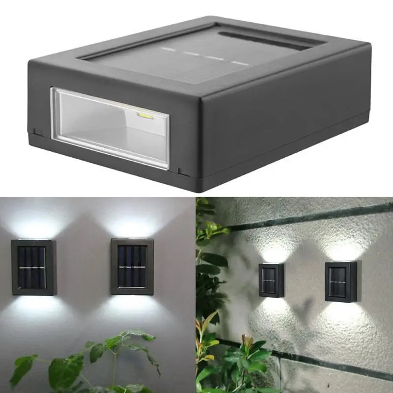 

Solar Wall Lamp Outdoor Waterproof Garden Lighting Aluminum Indoor Bedroom Living Room Stairs Wall Light Sunlight Garden Decor