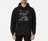 leopard 2 main battle tank blueprint gift pullover hoodie autumn and winter daily casual pullover sweatshirt