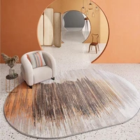 modern yellow gray abstract carpet oval rug living room nordic coffee table piano floor mat bedroom bedside area rug home decor