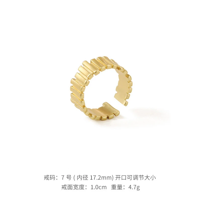 

TOSAKO Rings Gold Color Vintage Simplicity Female Jewelry Geometric Trend