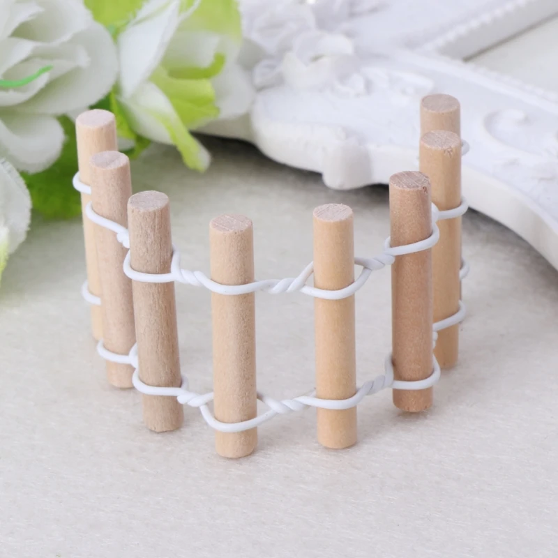 Mini Wooden Fence DIY Fairy Garden Dollhouse Plant Pot Decoration Ornament | Дом и сад