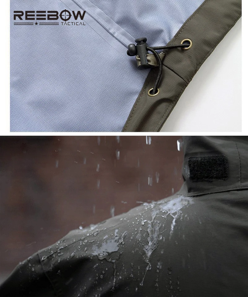 Мужская тактическая куртка REEBOW водонепроницаемая ветрозащитная в стиле