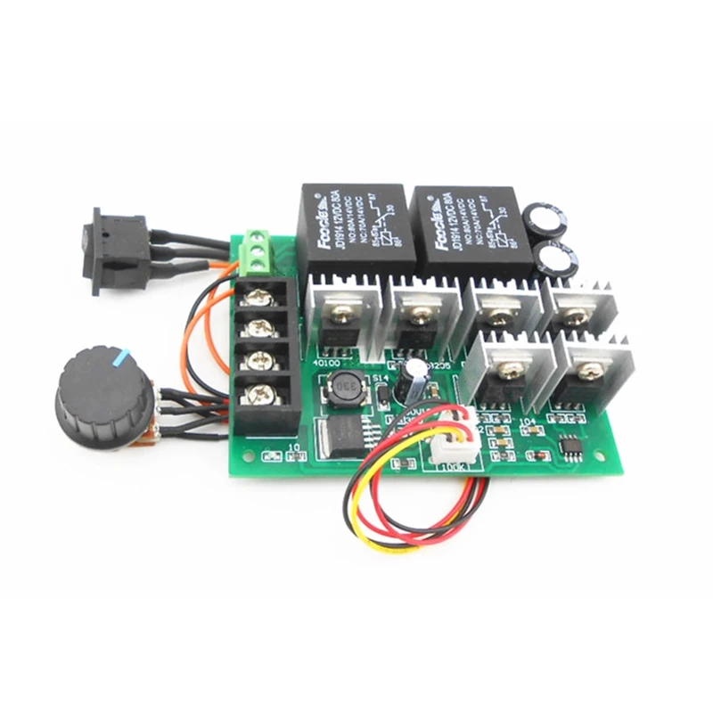 

Motor Speed Regulator Controller DC 10V-50V 12/24/36/48V 60A With Forward/Reversible Switch PWM Speed Control Regulator
