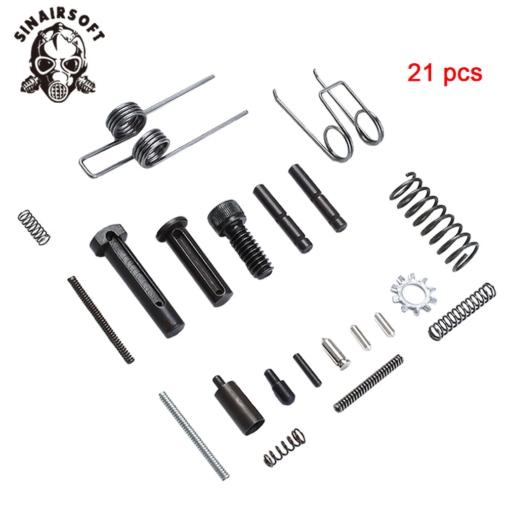 

21pcs Kit AR15 Whole Lower Pins, Springs And .223 5.56 Magazine Catch Detents For Hunting Paintball Shooting Accessories