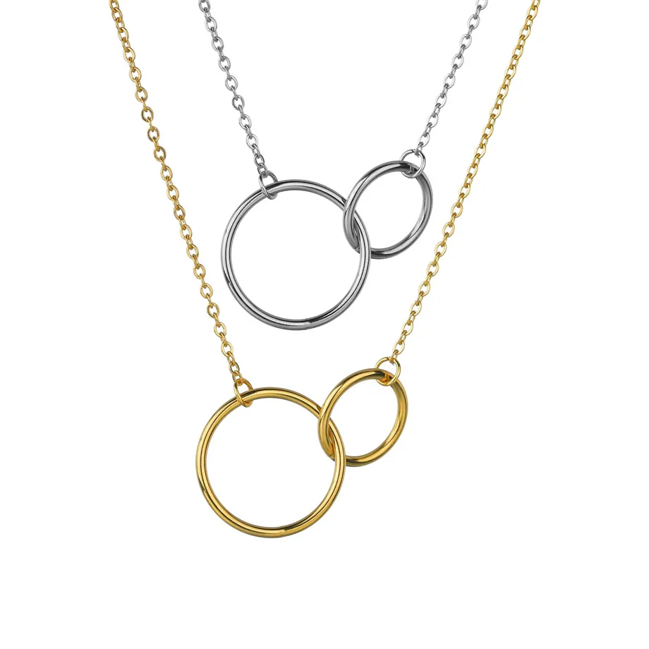 

Kpop Geometric Circle Pendant Necklace Stainless Steel Statement Chokers Necklaces for Women Jewelry Neckless Birthday Gifts