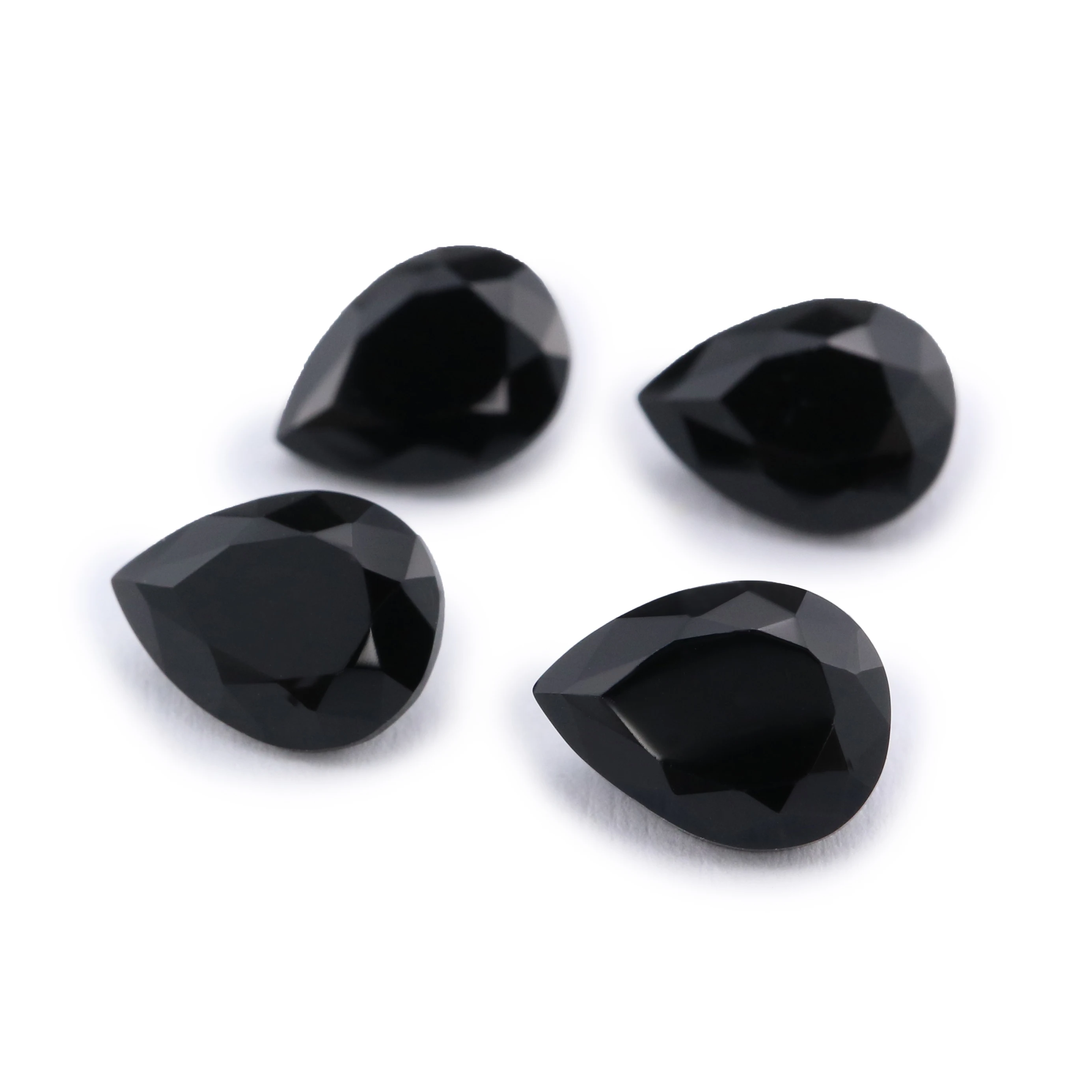 

1Pcs Natural Pear Drop Black Onyx Faceted Cut Loose Gemstone Nature Semi Precious Stone DIY Jewelry Supplies 4150015