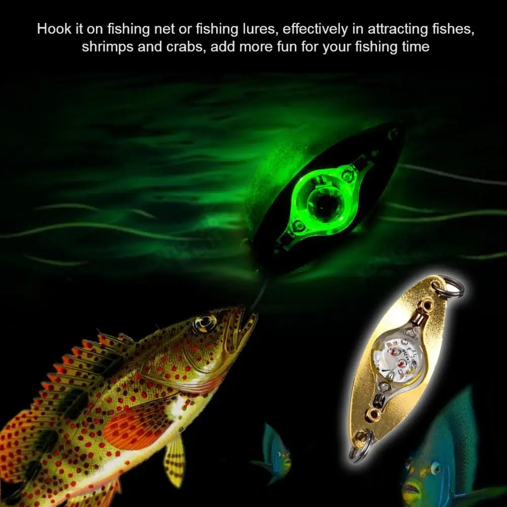 

50% Discounts Hot! Underwater Fishing Light Mini Bright Alloy Copper LED Rotatable Fishing Flashing Light Bait Lure for Angling