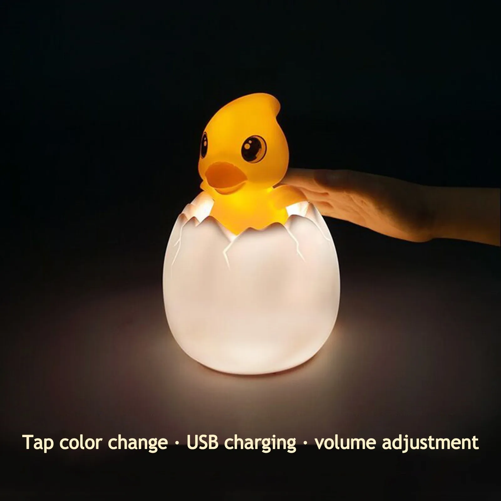 

3d Printed Night Light 7 Colors Remote Control Pat Sensor Led Night Lamp Sleeping Artifact Glowing Music Interactive Gift Toys