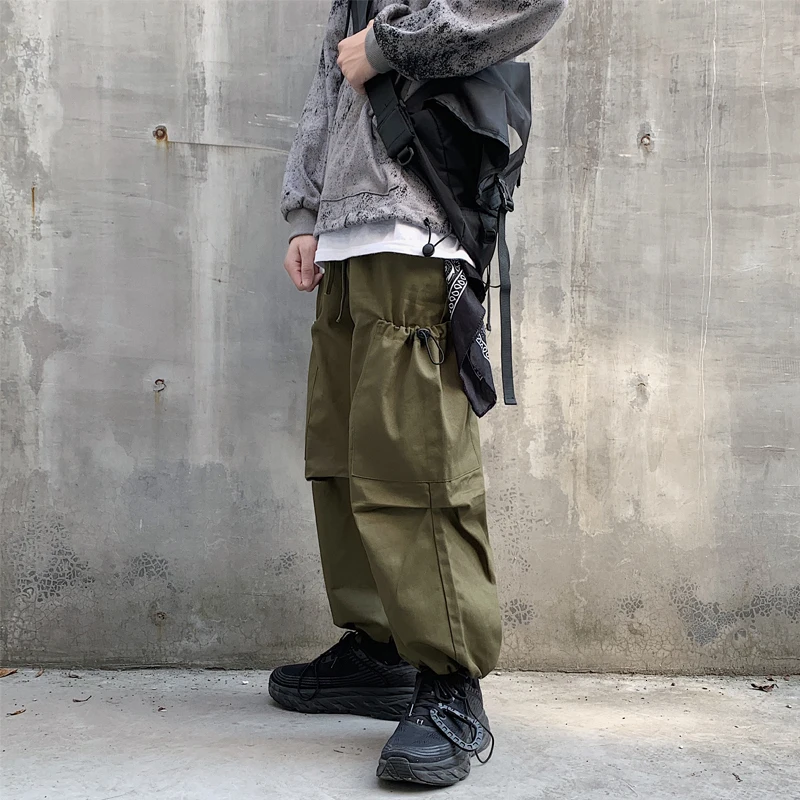 

Men's Leisure Straight Pants Casual Pants Loose Trousers Active Elastic Hip Hop Fashion Trend Male Joggers Sweatpants Size S-2XL